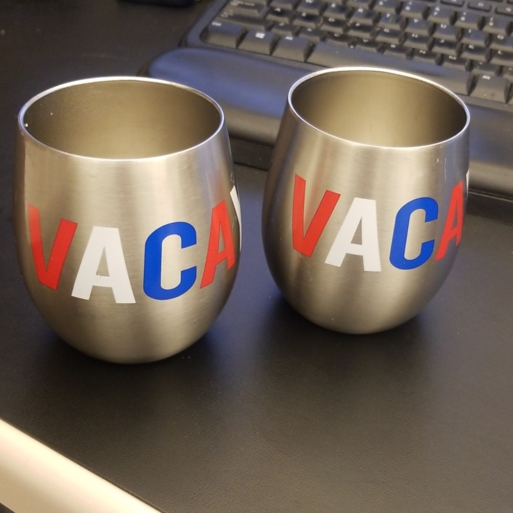 NWT 8 oz SS stemless wine tumblers, ** Free with 2+ bundle **